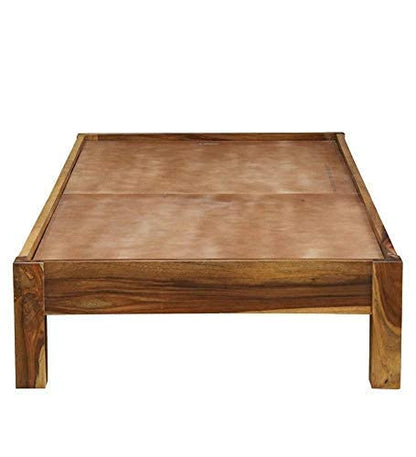 Madwoodk Sheesham Wood Single Bed In Natural Finish For Office & Home Furniture