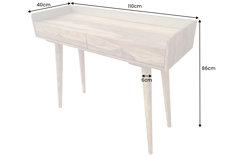 Madwoodk Sheesham Wood Office Table In Natural Finish For Office & Home Furniture