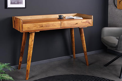 Madwoodk Sheesham Wood Office Table In Natural Finish For Office & Home Furniture