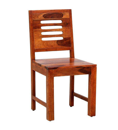 Madwoodk Sheesham Wood Chair (Set Of 2 PC )In Natural Finish For Home Furniture