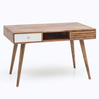 Madwoodk Sheesham Wood Office Table In Natural Finish For Office & Home Furniture