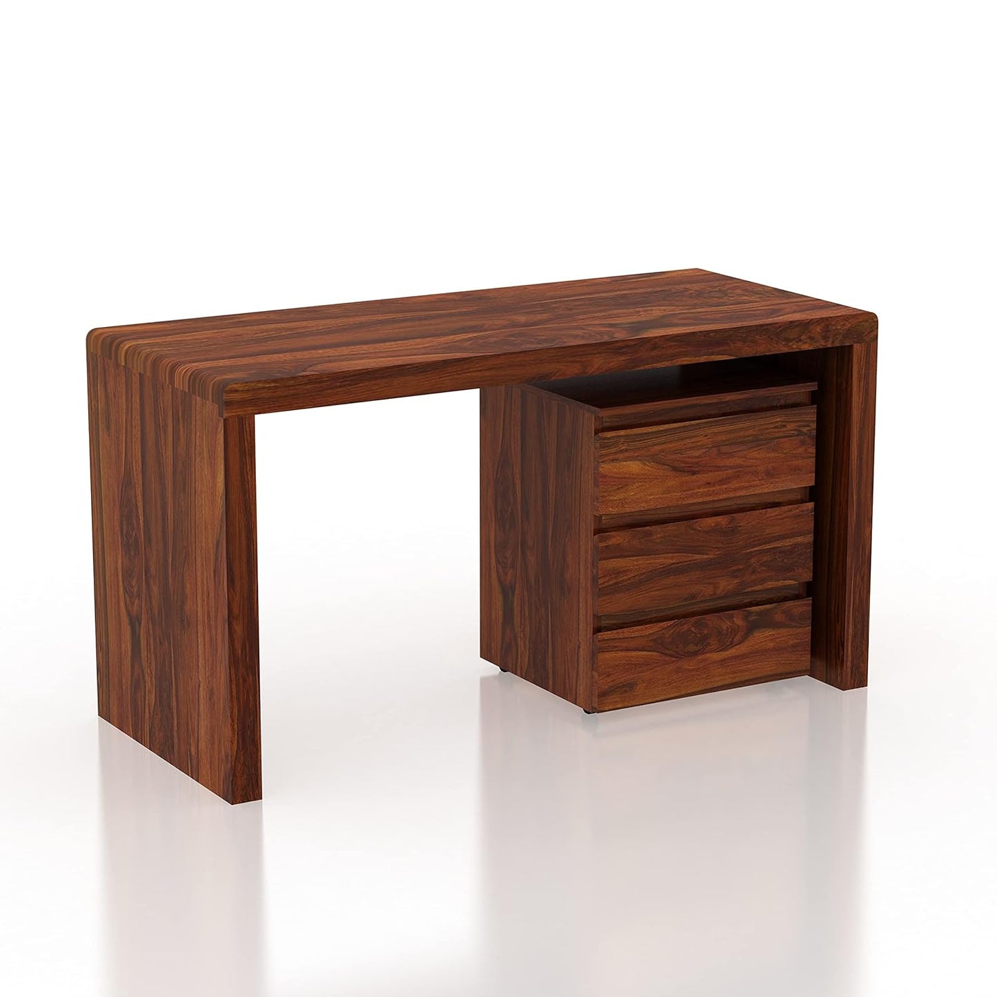 Madwoodk Sheesham Wood Office Table In Honey Oak Finish For Office & Home Furniture