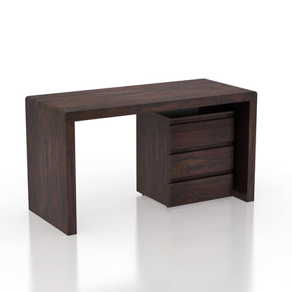 Madwoodk Sheesham Wood Office Table In Provincial Teak Finish For Office & Home Furniture