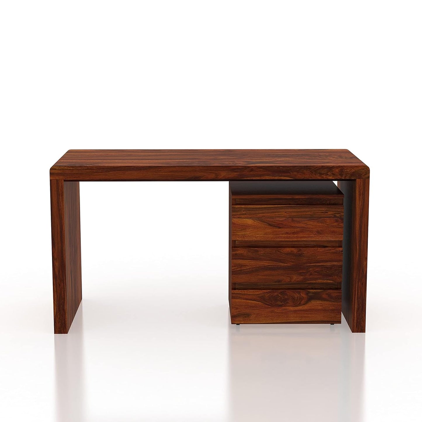 Madwoodk Sheesham Wood Office Table In Honey Oak Finish For Office & Home Furniture