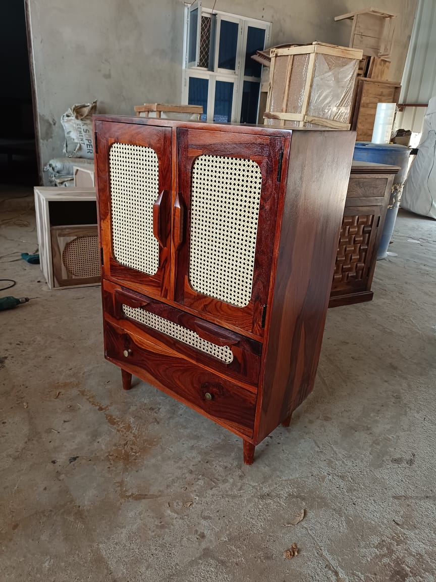 Madwoodk Sheesham Wood Chest Of Drawers In Walnut Honey Oak For Home Furniture